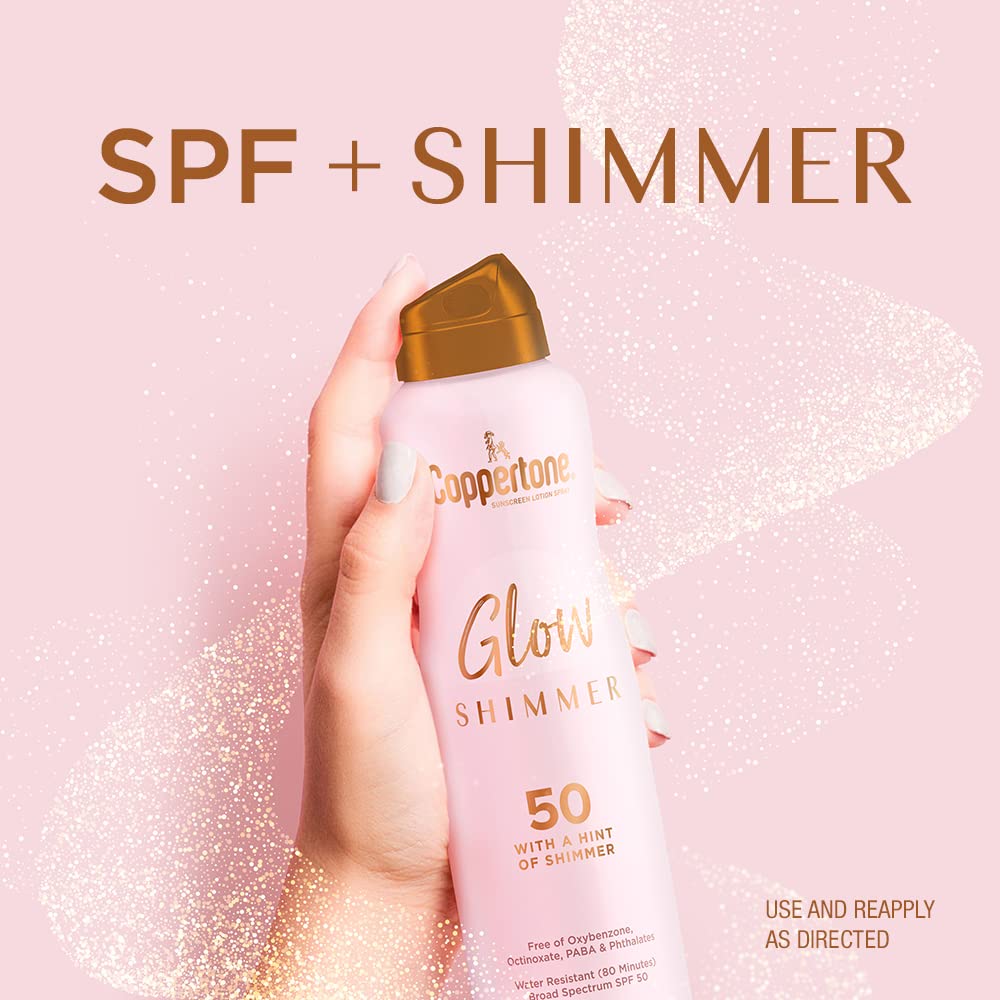 Close-up of Coppertone shimmer particles creating a subtle luminous sheen