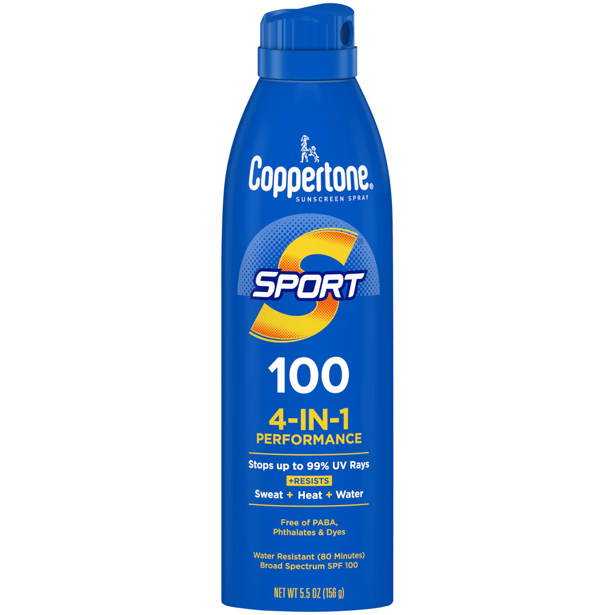 Coppertone front packaging showing SPF 100 protection and label benefits