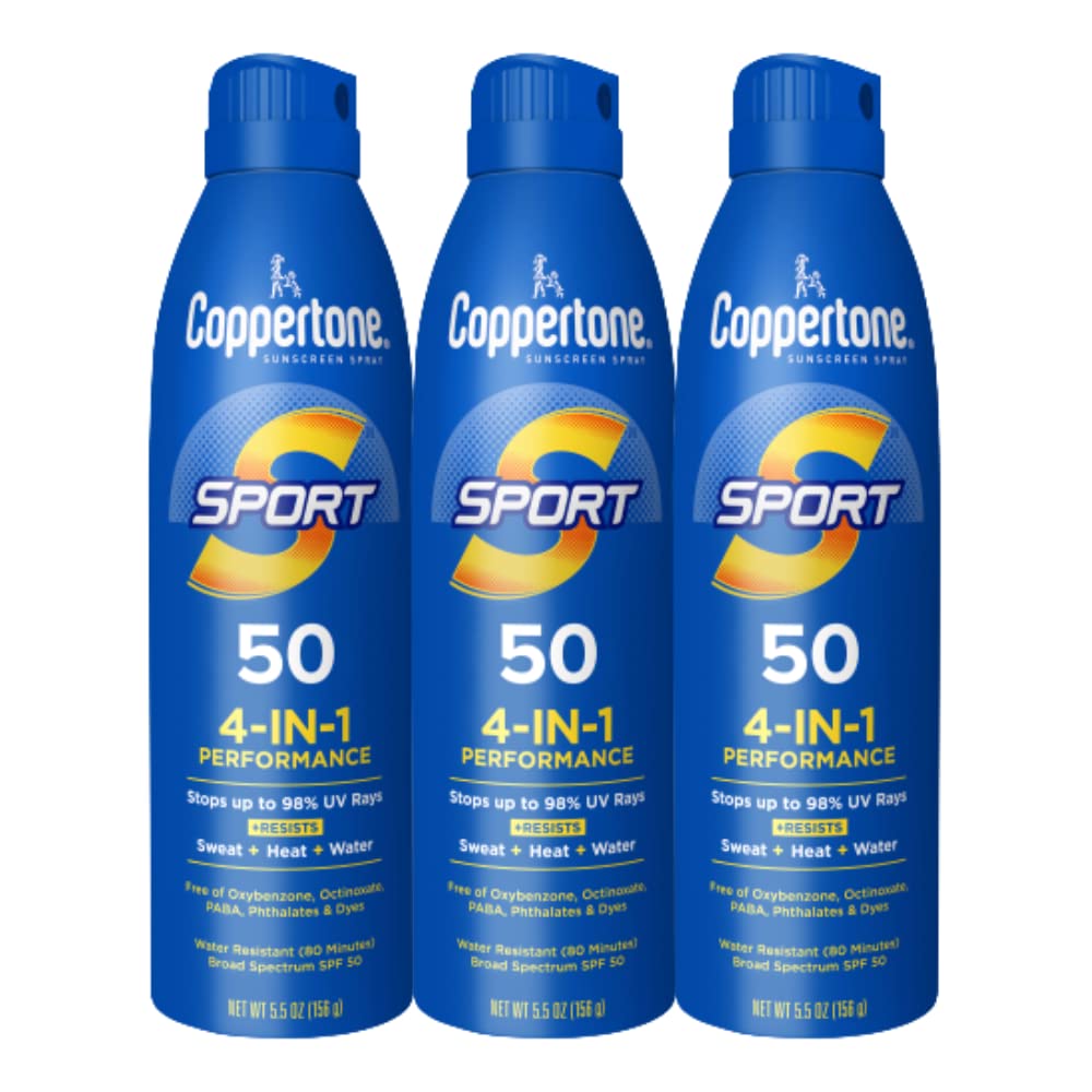 Coppertone front packaging showing SPF 50 for active protection