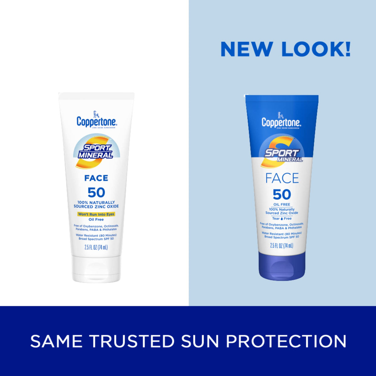 Coppertone mineral sunscreen close‑up texture highlighting blendable lotion