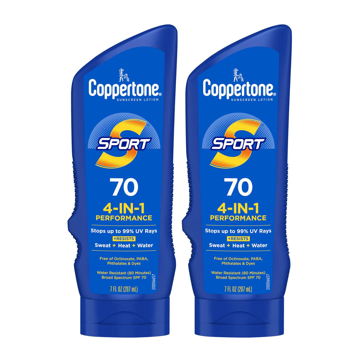 Coppertone front packaging showing SPF 70 and sport branding for reliable protection