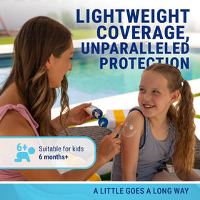 Coral Isles sunscreen applied on arm demonstrating smooth coverage