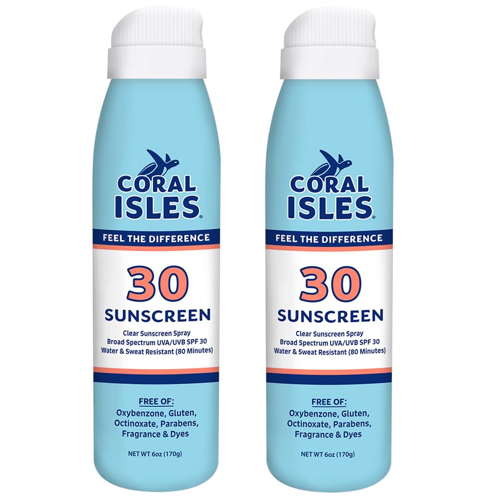 Coral Isles front packaging showing SPF 30 and reef-safe benefit