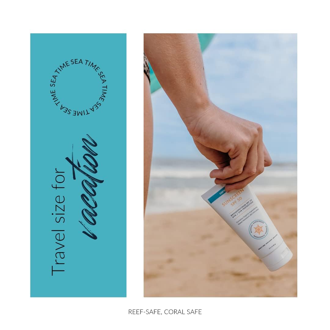 Coral Safe lotion poured into palm indicating easy spreadability and nourishment