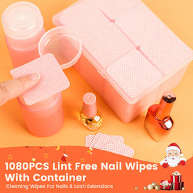 Corconess wipe removing nail polish cleanly without leaving fibers on nail