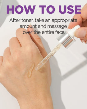CORÉANA ampoule beside ruler showing 1.01 fl oz size and portability benefit