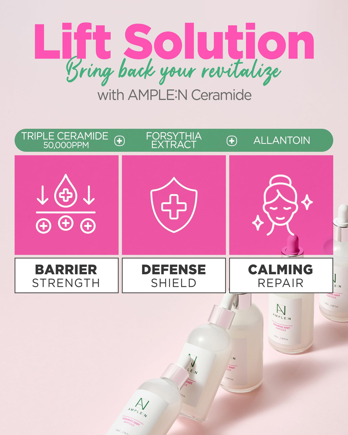 CORÉANA ampoule dispensing a measured drop demonstrating easy application benefit