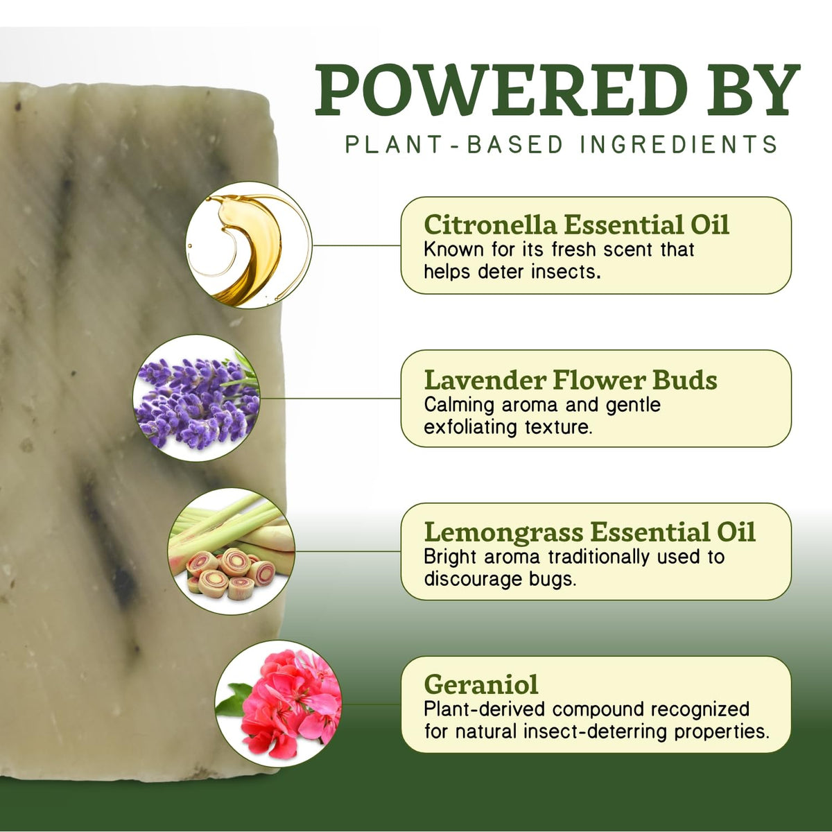 CoreTex lathered foam on hands illustrating cleansing plus insect defense