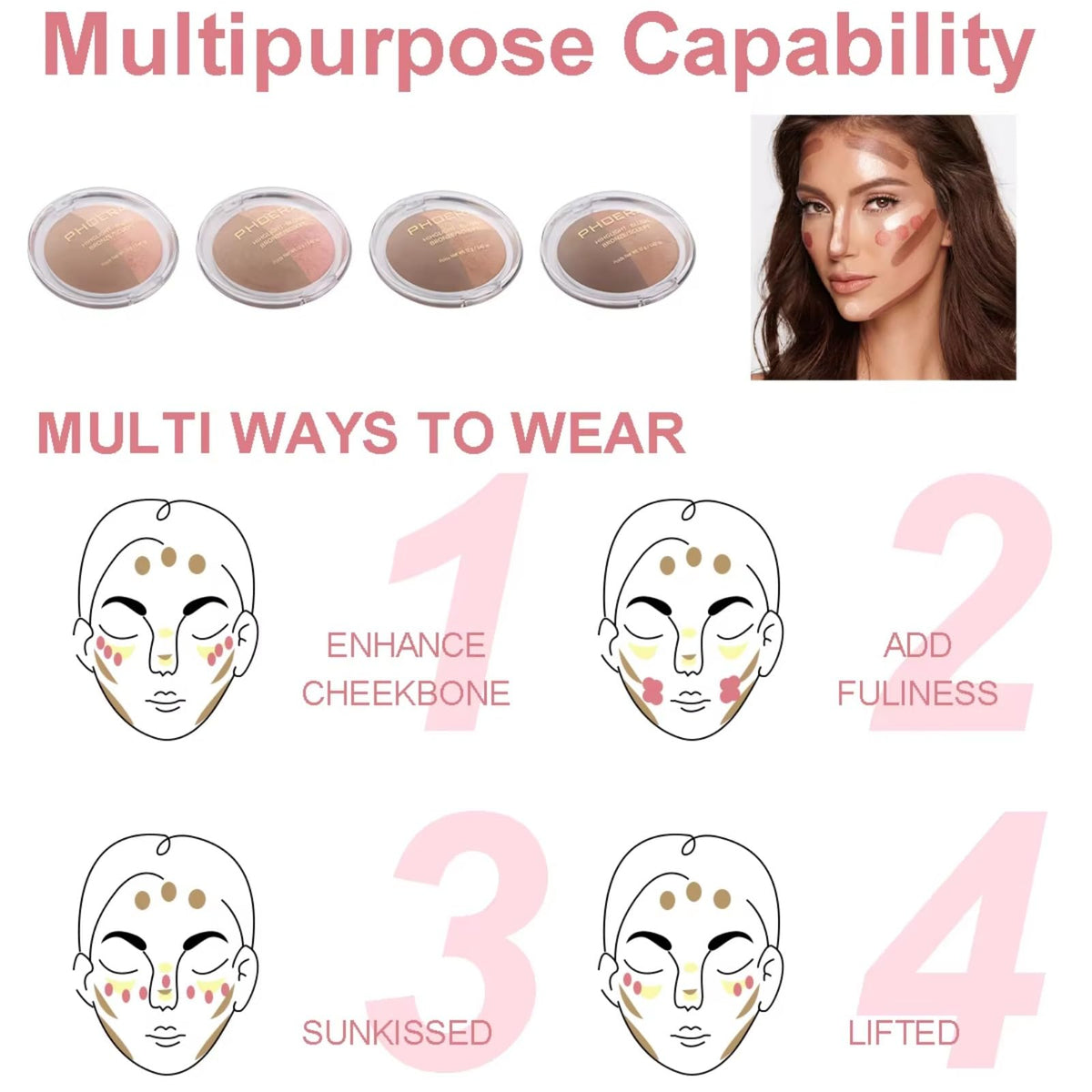 Corlo palette open with brush demonstrating easy on-the-go application