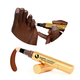 CORN-CEALER front packaging showing mocha shade and compact tube benefit portability