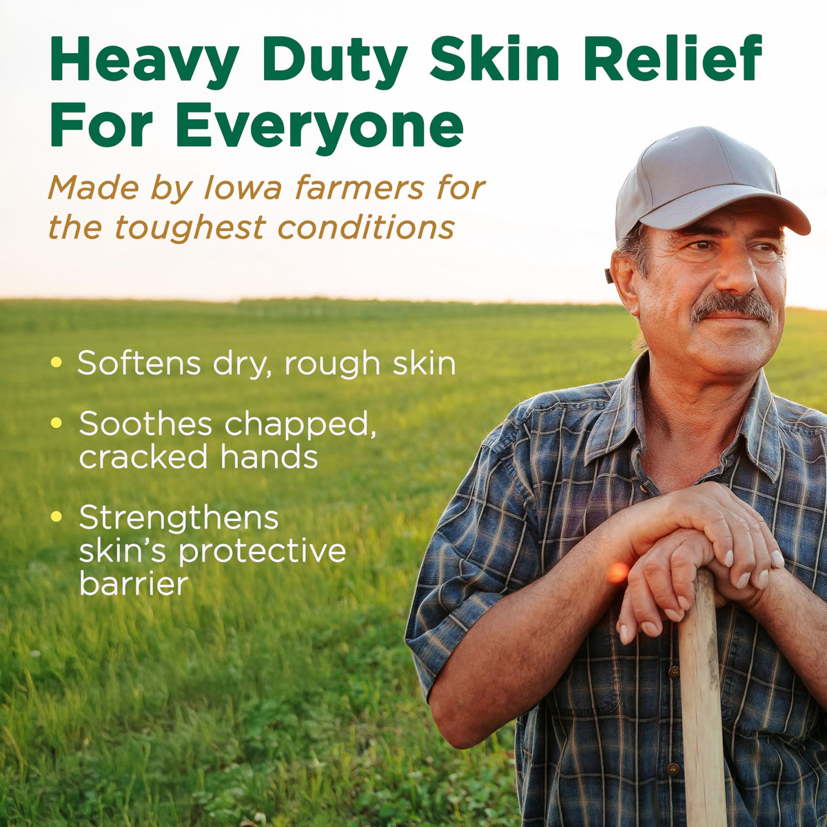 Corn Huskers lotion texture on palm showing quick absorption benefit