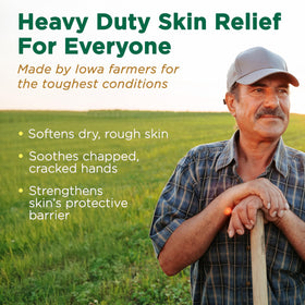Corn Huskers lotion texture on palm showing quick absorption benefit