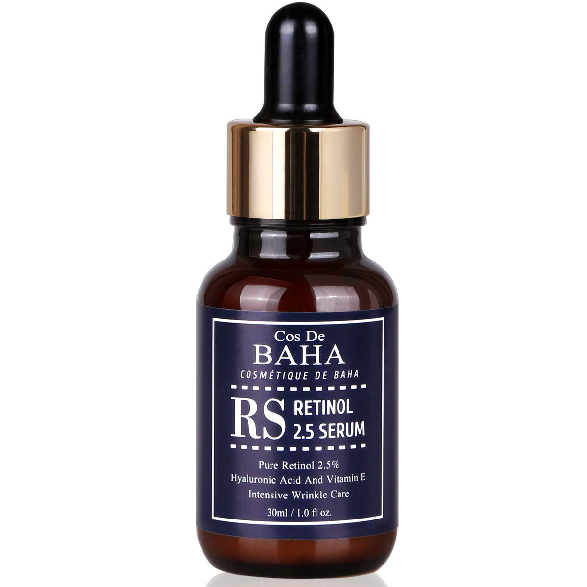Cos De BAHA bottle on bedside table with lamp, showing lifestyle convenience