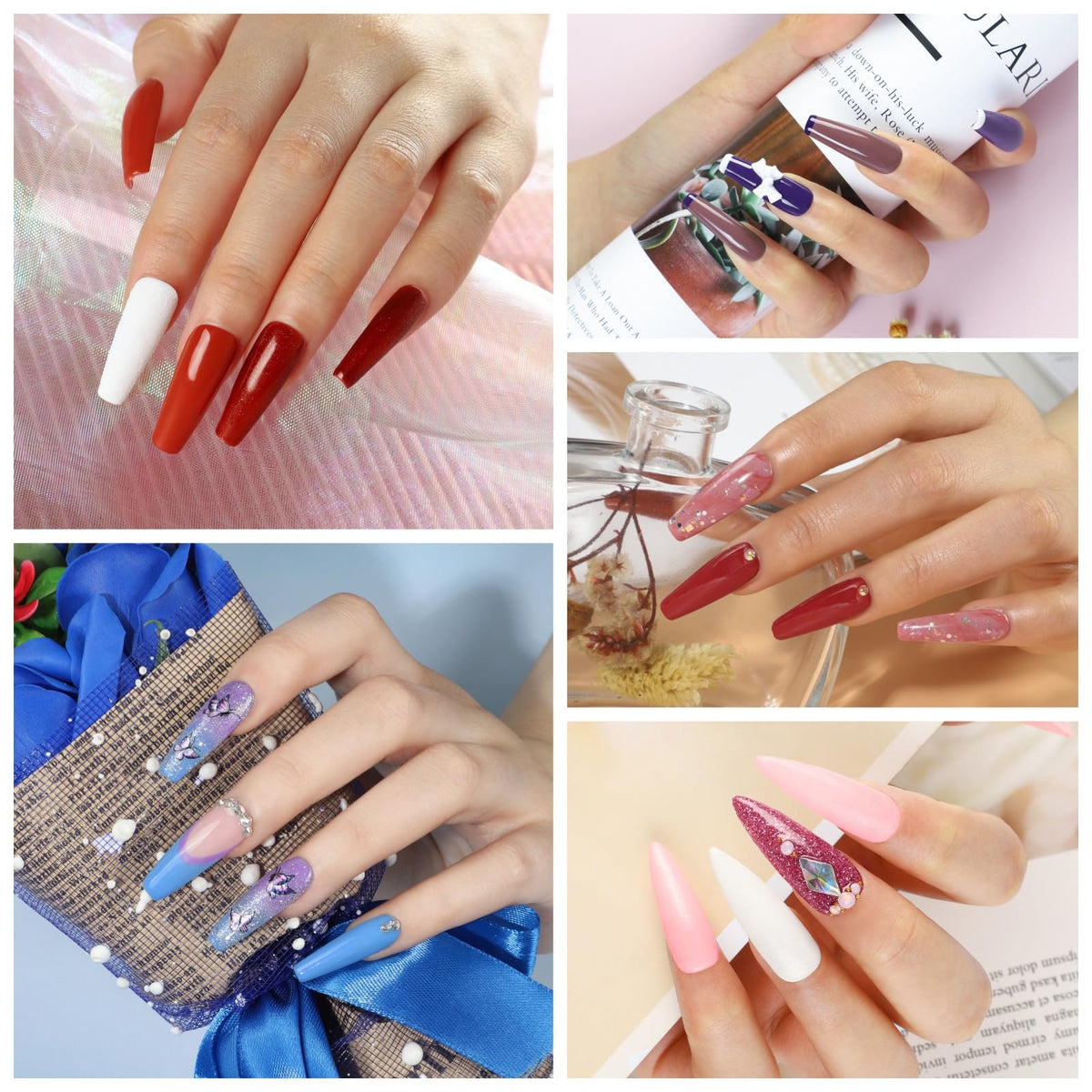 COSCELIA palette of 35 gel polish colors for versatile looks