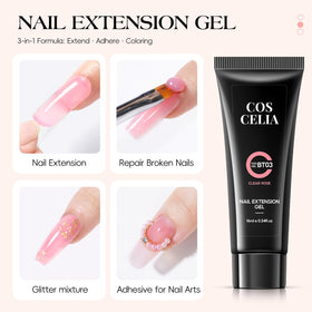 COSCELIA base and matte gloss top coats for durable sealed finish benefit