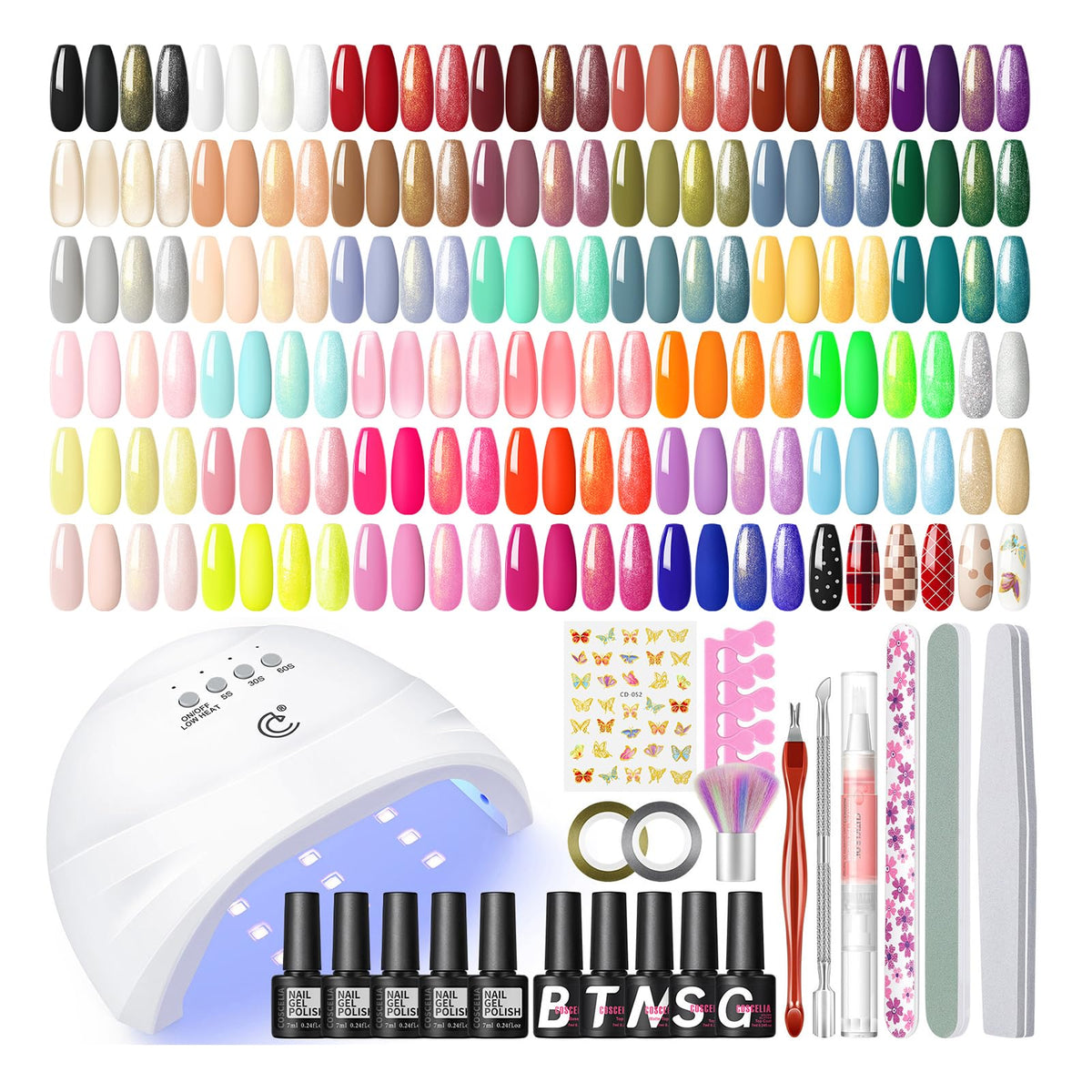 COSCELIA front packaging showing full kit and contents for easy setup