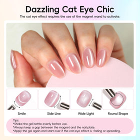 COSCELIA shiny finish closeup nail highlighting long-lasting glossy look
