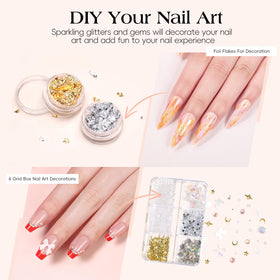 COSCELIA nail swatches showing finished looks for inspiration and color planning benefit