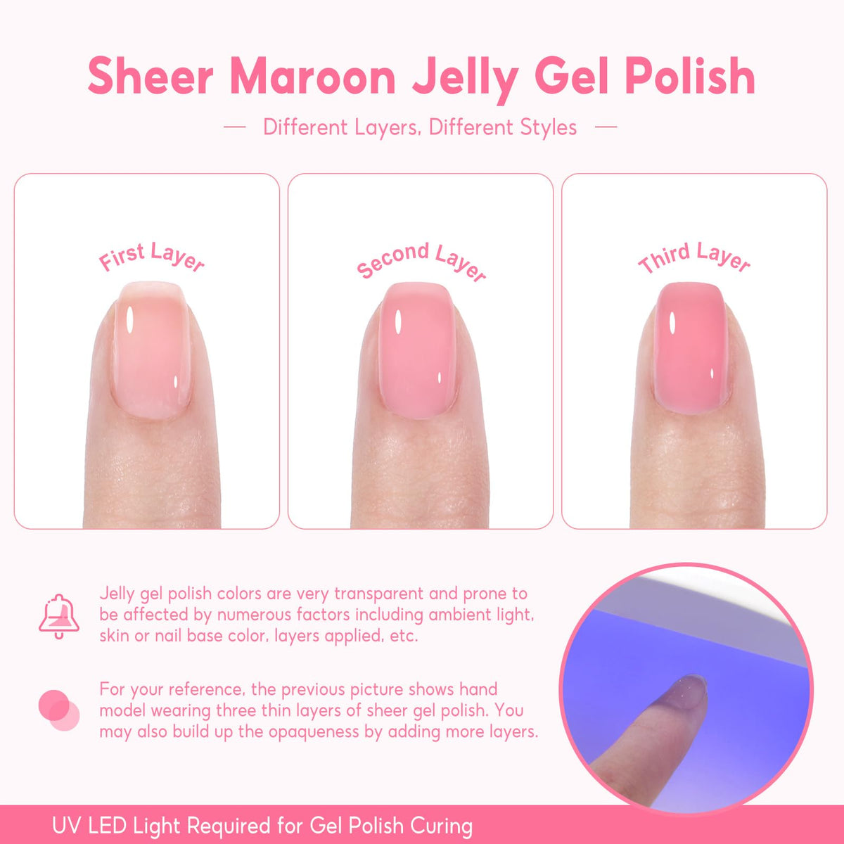 COSCELIA texture sheen detail highlighting glossy finish and chip resistance