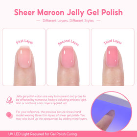 COSCELIA texture sheen detail highlighting glossy finish and chip resistance