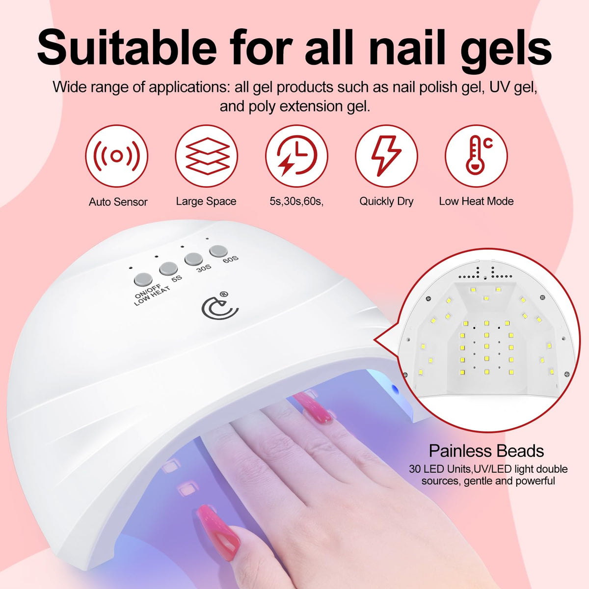 COSCELIA base and top coats with included nail art tools displayed
