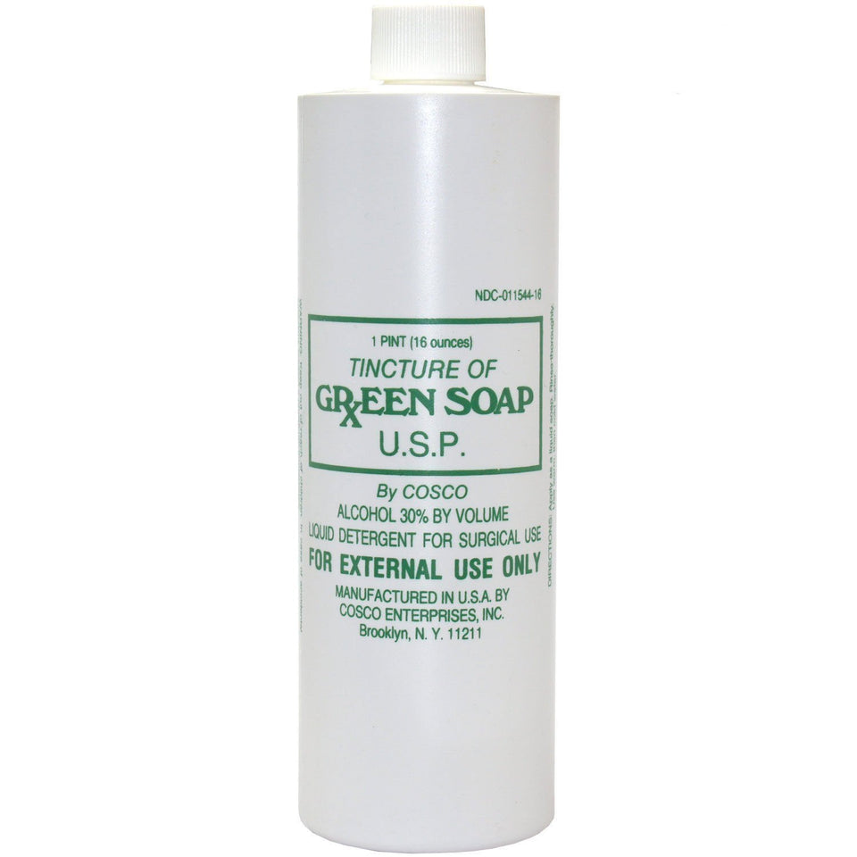 Cosco green soap front label showing product and lavender scent benefit