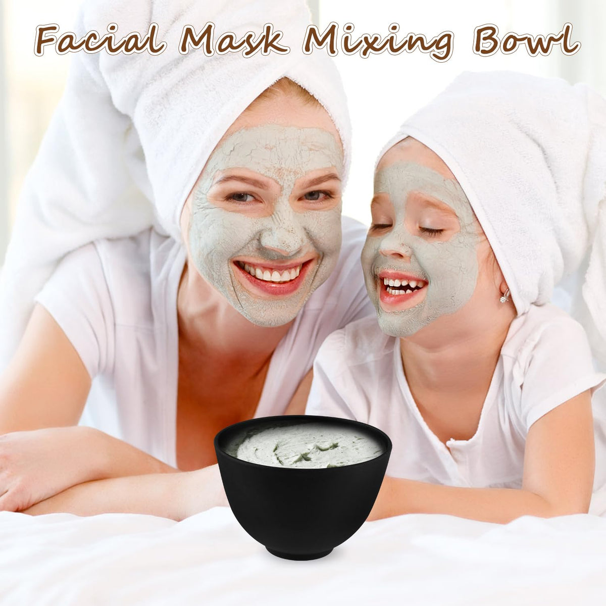 Cositina bowl with spatula mixing face mask for quick, precise blending