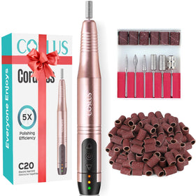 COSLUS C20 front view showing gold finish and compact design benefit portability