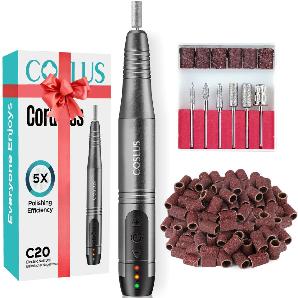 COSLUS C20 front view showcasing compact cordless design and ergonomic grip for easy handling