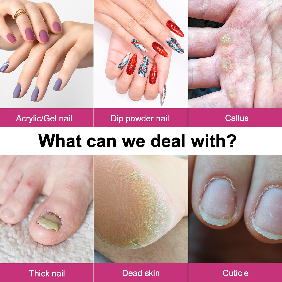 COSLUS C20 in use during a manicure demonstrating quiet operation and professional finish