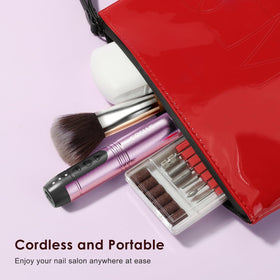 COSLUS C20 in travel pouch highlighting portability and on-the-go convenience
