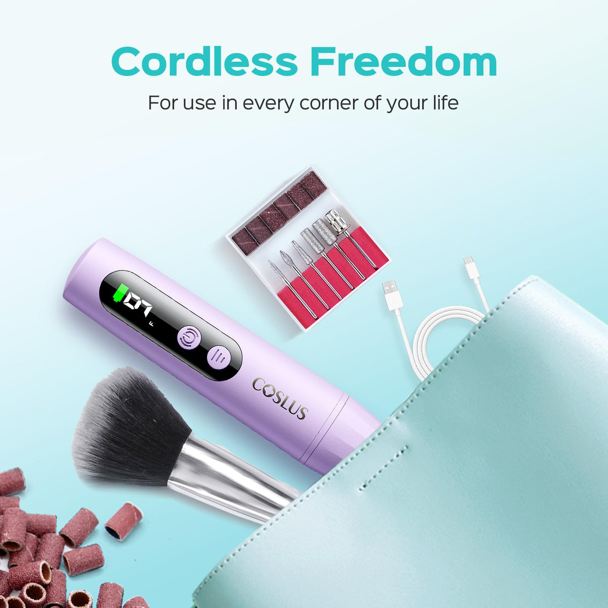 COSLUS C52 Type-C charging port closeup for fast recharging convenience