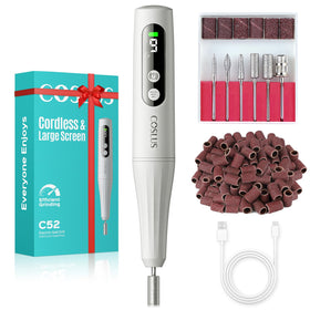 COSLUS C52 front view showing sleek cordless body and LED display for precise control