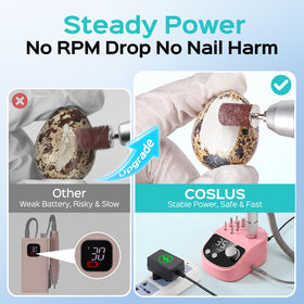 COSLUS handpiece close-up highlighting grip texture and precision handling