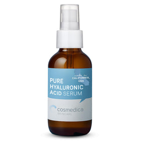 Cosmedica Skincare bottle front showing clean design and hydration benefit