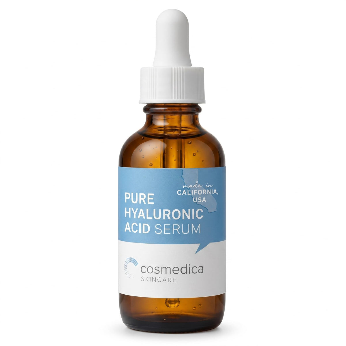 Cosmedica Skincare front bottle view showing clean packaging and hydration benefit