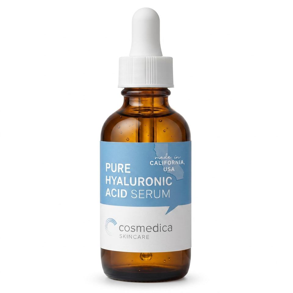Cosmedica Skincare front bottle view showing clean packaging and hydration benefit