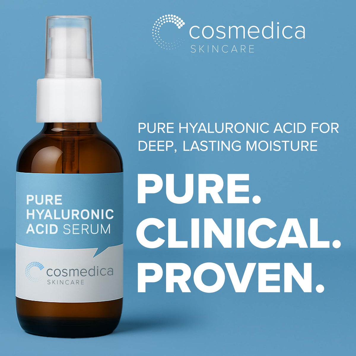 Cosmedica Skincare serum texture on dropper highlighting lightweight absorption