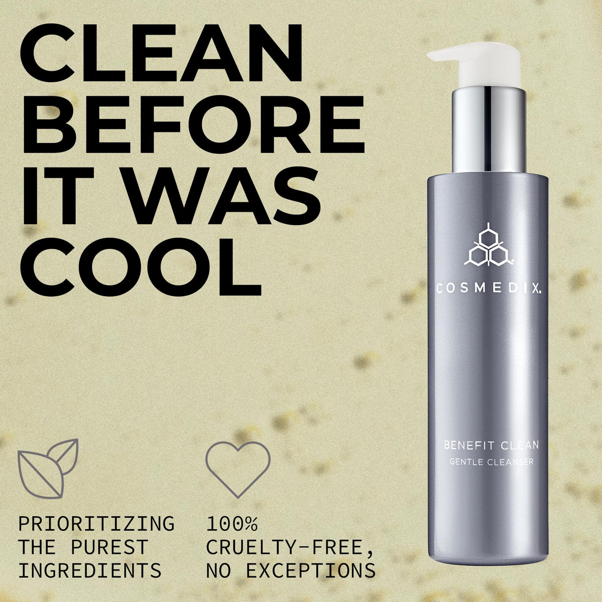 COSMEDIX removing makeup from skin for efficient cleansing