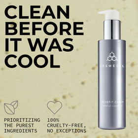 COSMEDIX removing makeup from skin for efficient cleansing