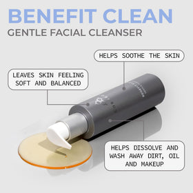 COSMEDIX pump dispensing gentle gel texture for easy cleansing