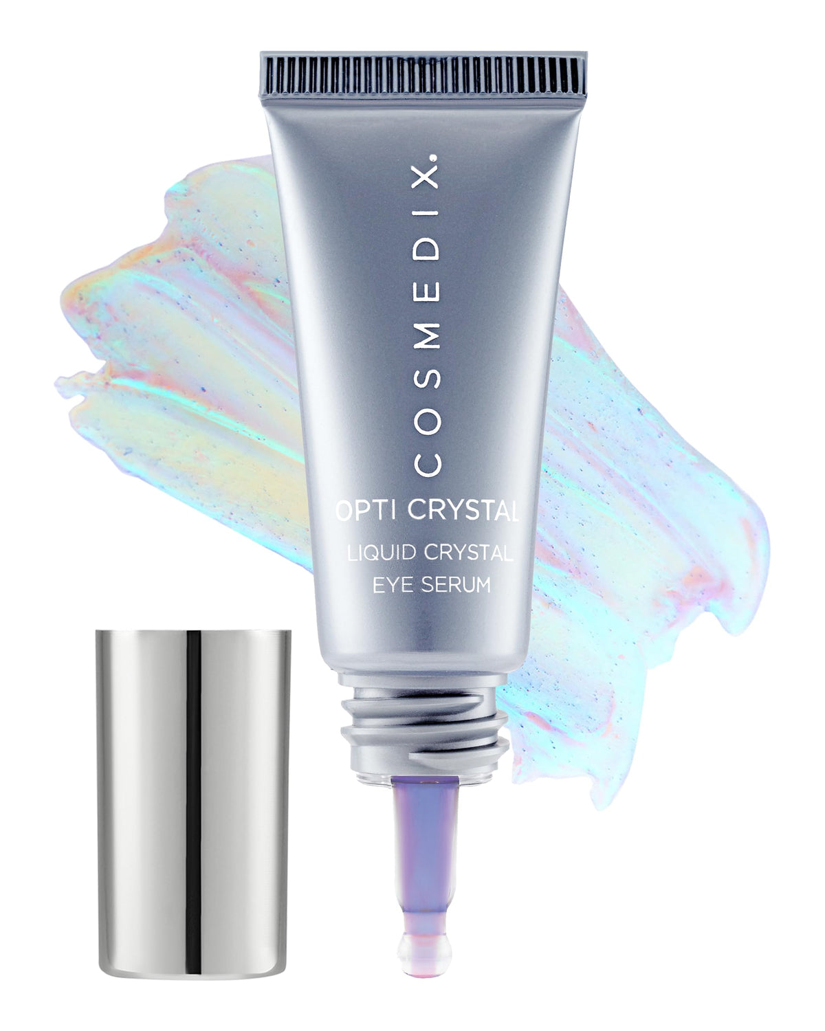 COSMEDIX front packaging showing serum bottle and brand clarity benefit