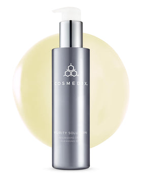 COSMEDIX front packaging showing bottle and label for clear product identification and trust