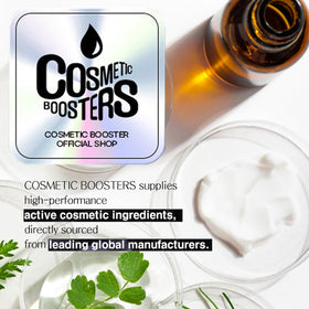 COSMETIC BOOSTERS dropper dispensing a drop for precise dosing and control