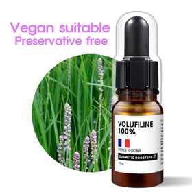 COSMETIC BOOSTERS texture drop on glass demonstrating oil-soluble consistency benefit