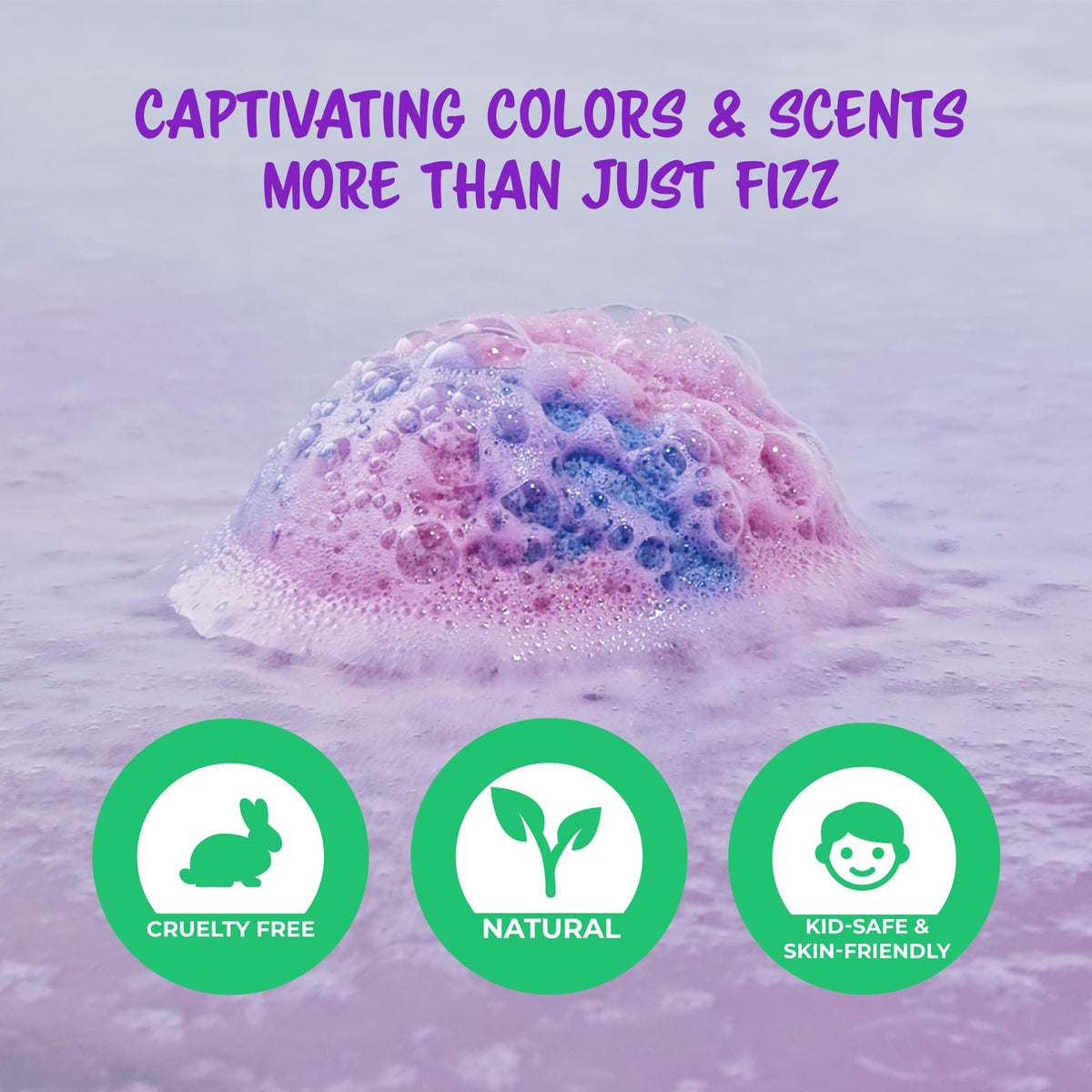 COSMETICS STORIES vibrant color dispersing in water for excitement