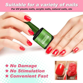 COSMOO applicator brush applying remover for faster gel breakdown benefit