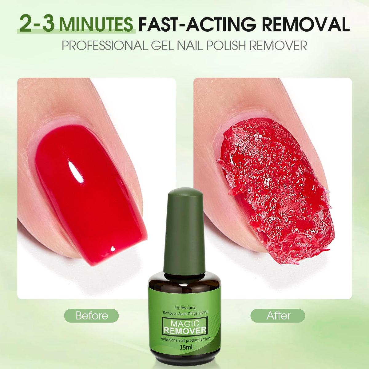 COSMOO label close-up highlighting ingredients and gentle natural resin benefit