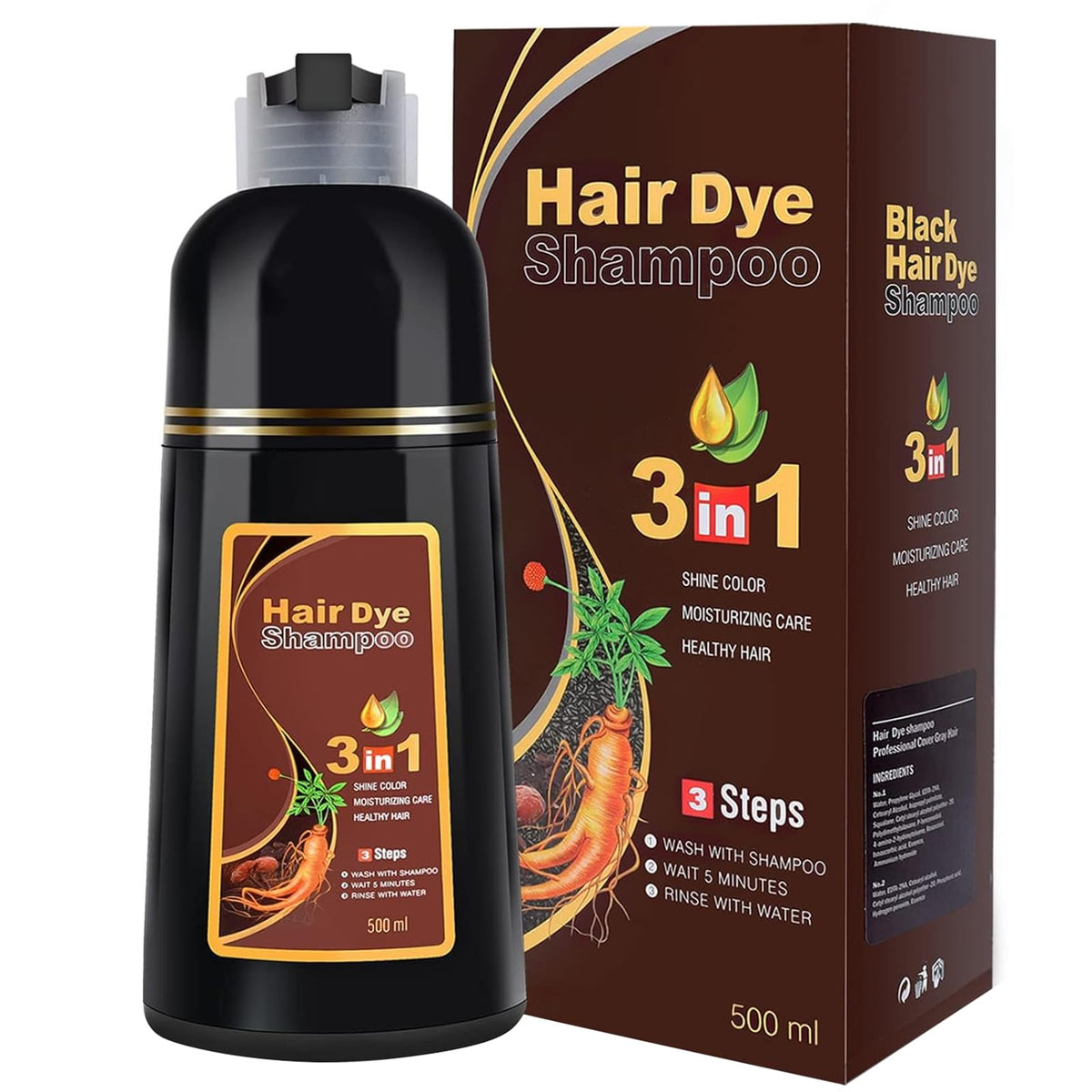 cosmpro bottle front view showing branding and brown coffee tint benefits