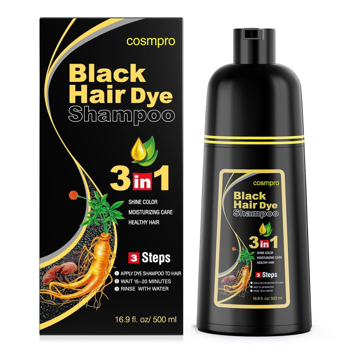 cosmpro front bottle showing label and benefits for easy identification